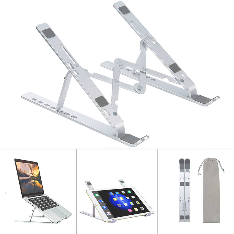 Folding Laptop Stand Portable Tablet Holder Bracket Adjustable Aluminum Alloy