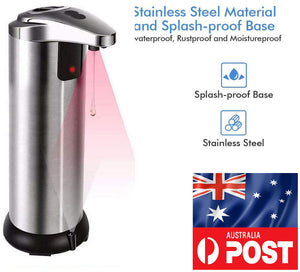 Automatic Soap Liquid Dispenser Stainless Steel Hands Free IR Sensor Touchless