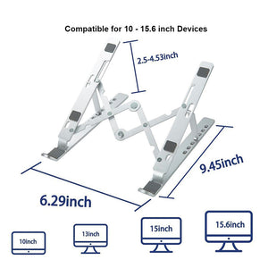 Folding Laptop Stand Portable Tablet Holder Bracket Adjustable Aluminum Alloy