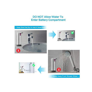 Automatic Soap Liquid Dispenser Stainless Steel Hands Free IR Sensor Touchless