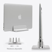 Load image into Gallery viewer, Vertical Laptop Stand Desktop Holder for Surface MacBook iPad Laptop Adjustable
