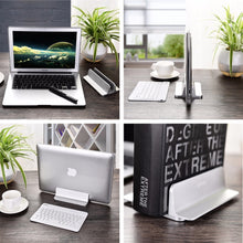 Load image into Gallery viewer, Vertical Laptop Stand Desktop Holder for Surface MacBook iPad Laptop Adjustable
