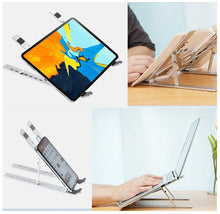 Load image into Gallery viewer, Folding Laptop Stand Portable Tablet Holder Bracket Adjustable Aluminum Alloy
