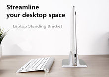 Load image into Gallery viewer, Vertical Laptop Stand Desktop Holder for Surface MacBook iPad Laptop Adjustable
